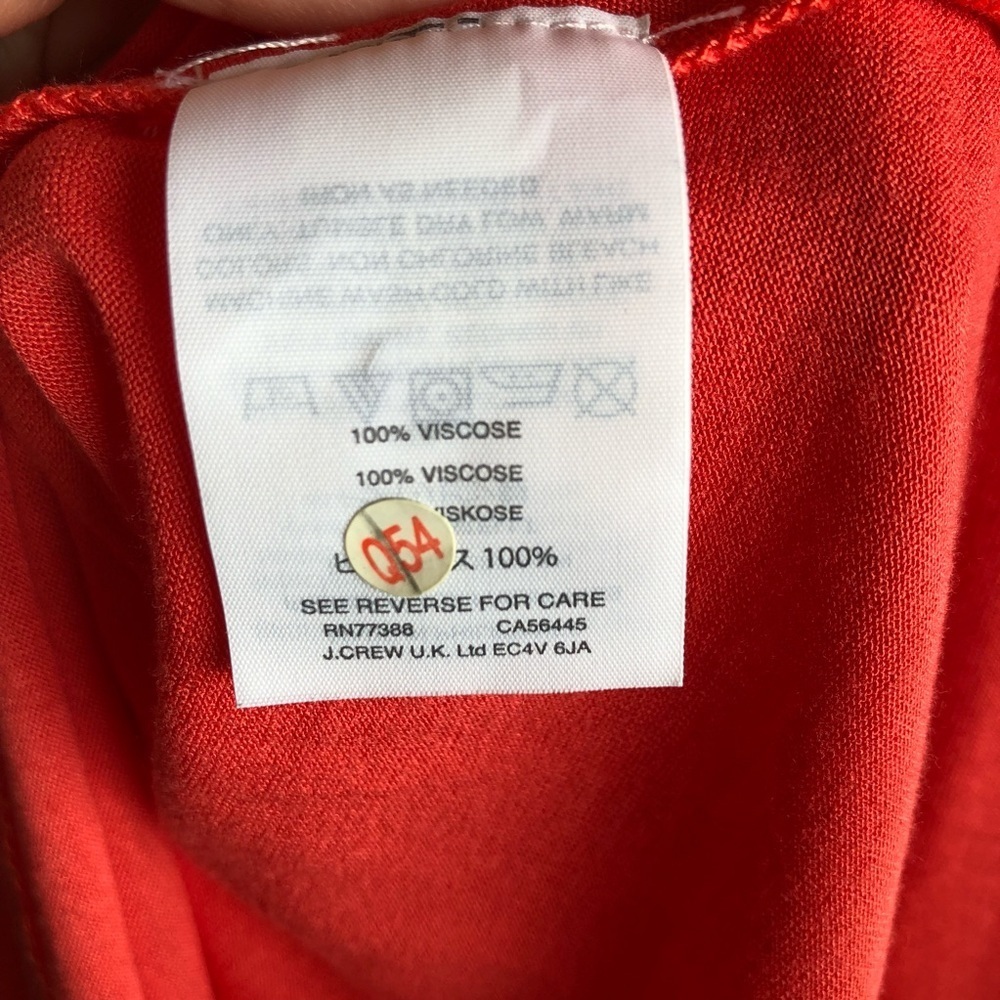 J. Crew coral pleated swing tank top - Picture 6 of 6